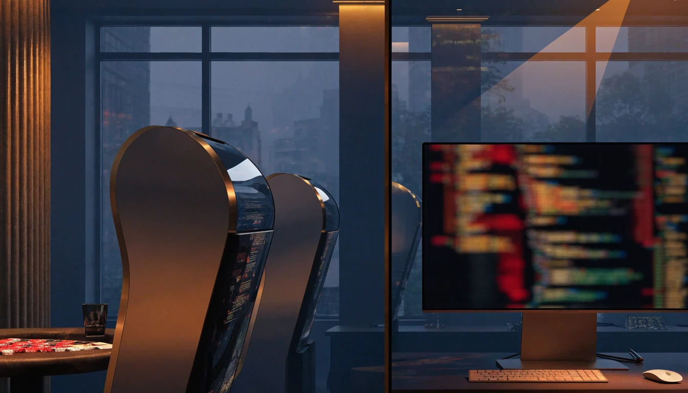 Modern UK casino lounge linked to game software development