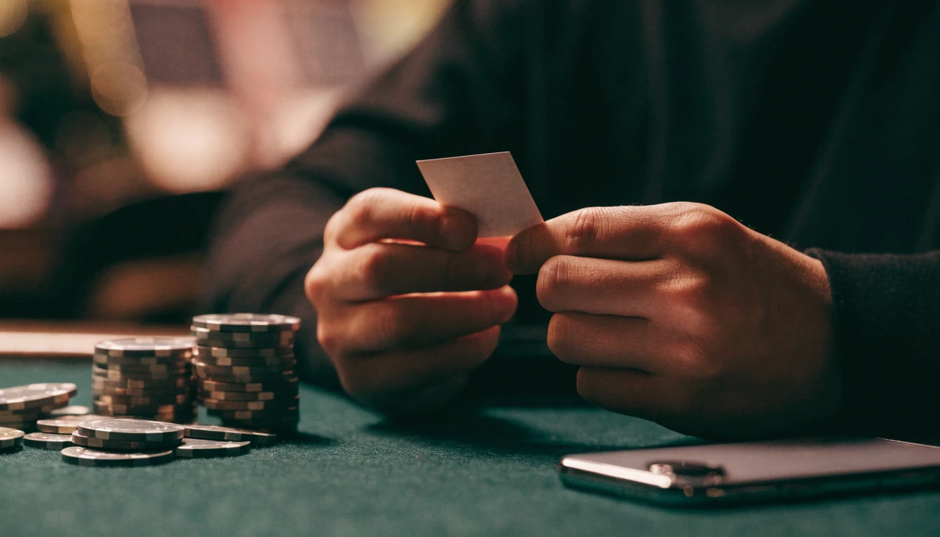 UK casino bonus voucher, chips, and a closed smartphone